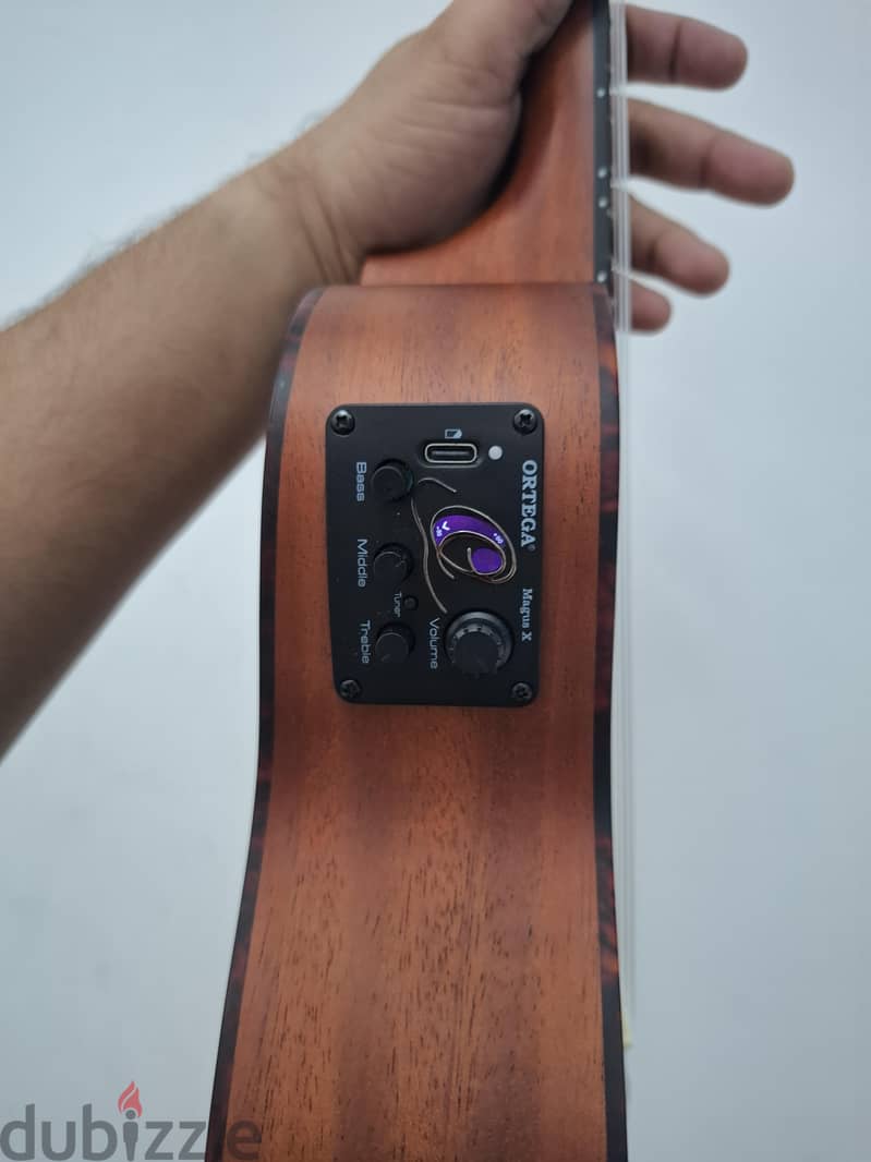 Ortega RU5MM-CE Bonfire Series Concert Ukulele with built-in-tuner 14