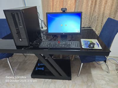 hp ProDesk intel CORE i5 with 15.6-inch monitor 8GB RAM 500 GB HDD Mouse and keyboard full set