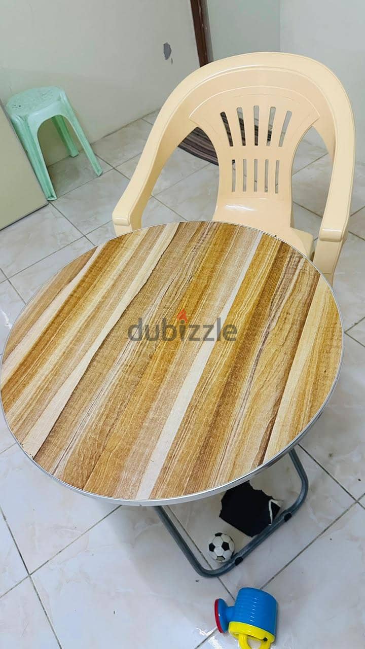 Gas cylinder, Gas stove, small chair and table 2