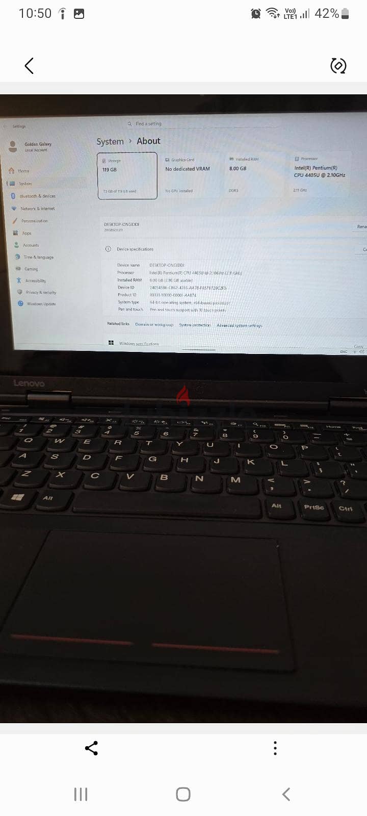 Thinkpad touch with windows 11 in a perfect condition 5