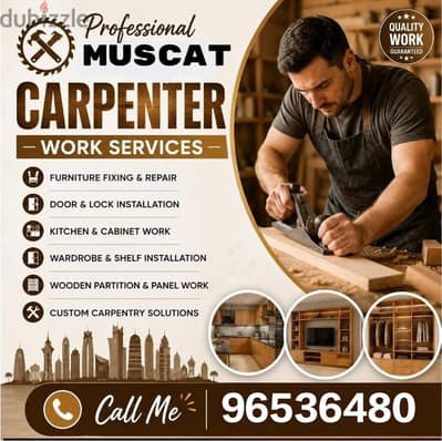 Professional carpenter service Furniture fixing and house moving