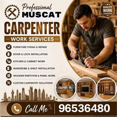 Professional carpenter service Furniture fixing and house moving