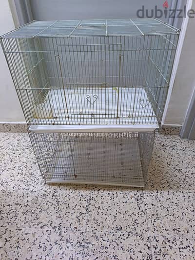 used 2 separate birds cages for sale