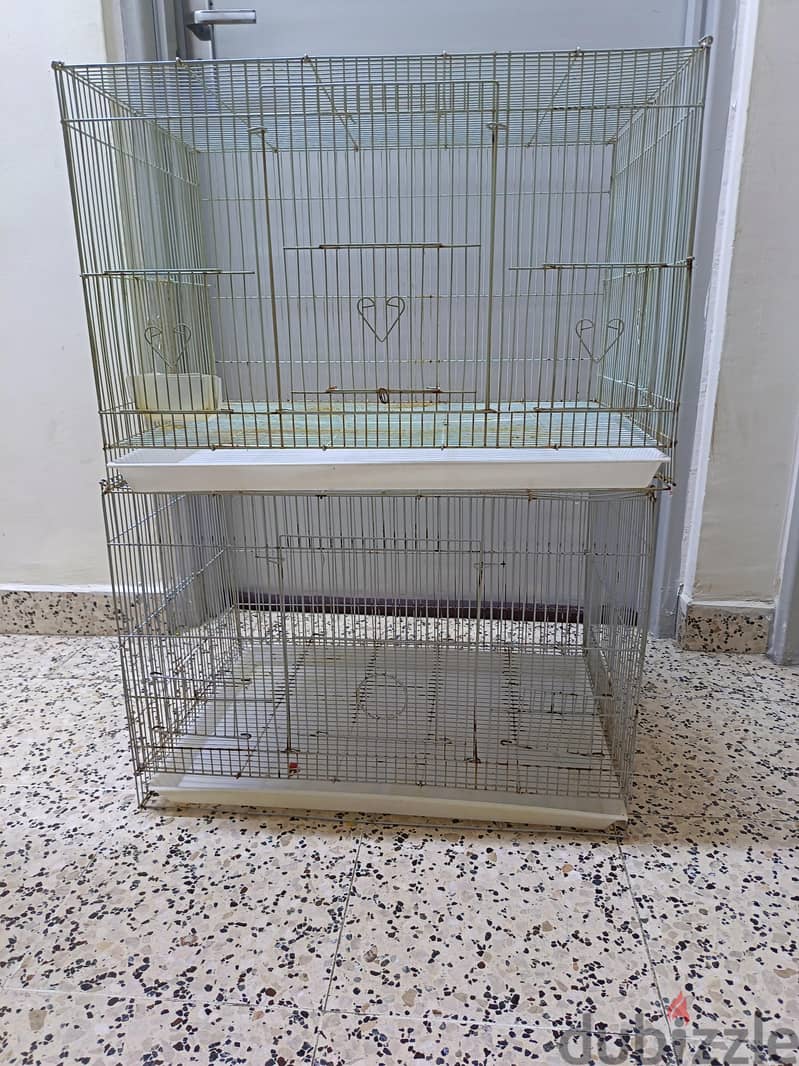 used 2 separate birds cages for sale 1
