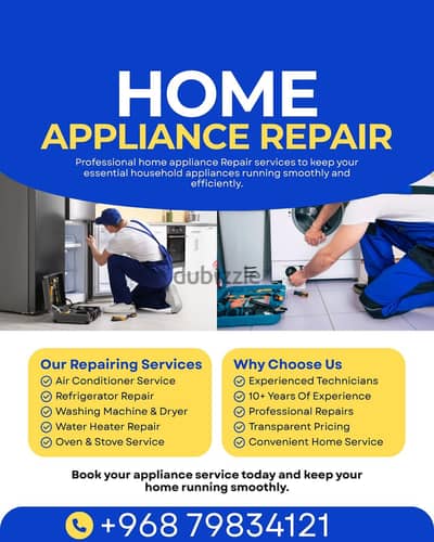 Refrigerator washing machine ac service dishwasher oven stove all kind