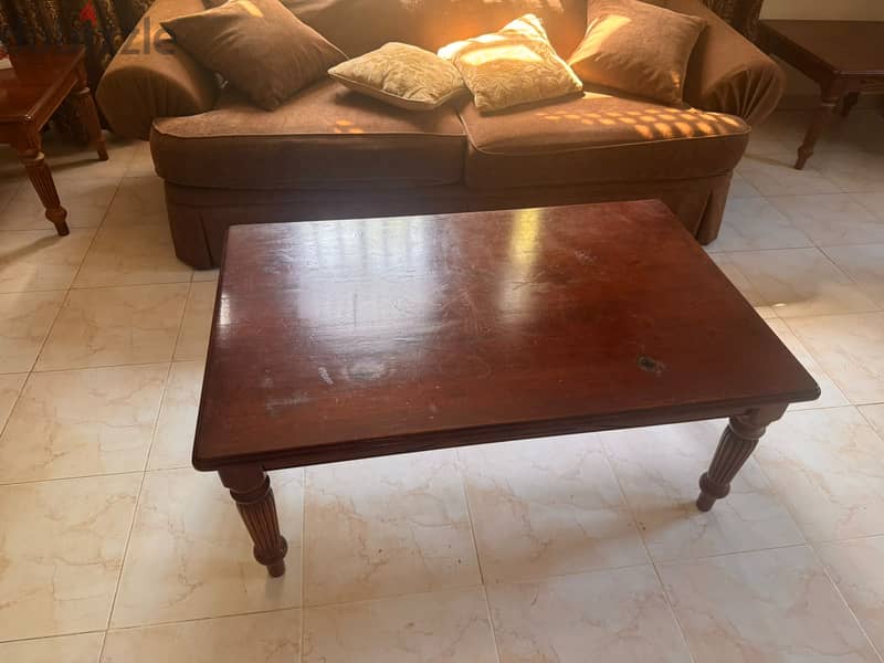 Wooden Coffee Table Set (3 Pieces) 1