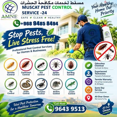 Muscat Pest Control Services 24
