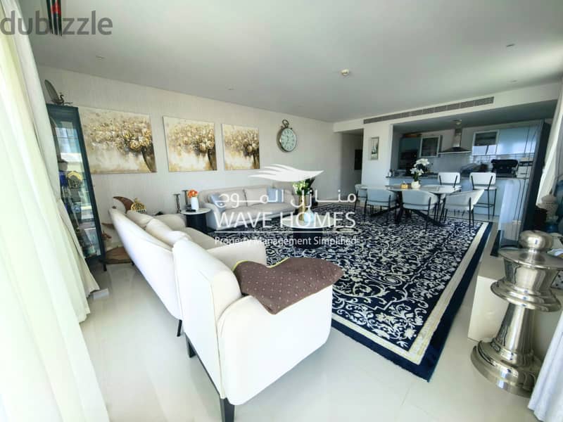 Stunning 3-Bedroom Marina & Sea View Apartment For Rent in Al Mouj 3