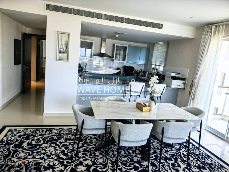 Stunning 3-Bedroom Marina & Sea View Apartment For Rent in Al Mouj 4