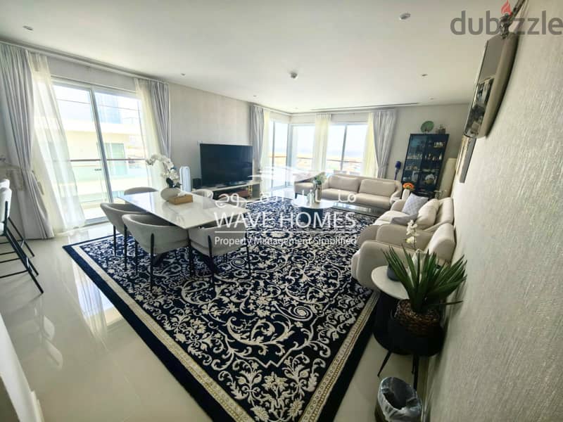 Stunning 3-Bedroom Marina & Sea View Apartment For Rent in Al Mouj 6