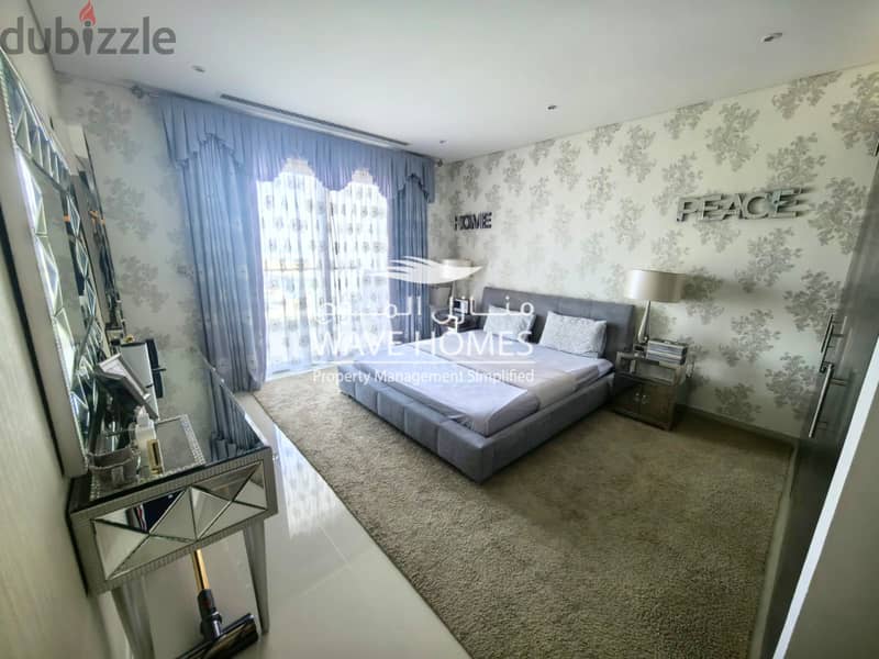 Stunning 3-Bedroom Marina & Sea View Apartment For Rent in Al Mouj 9