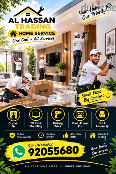 carpenter/furniture,IKEA fix repair/curtain,TV fix in wall/drilling