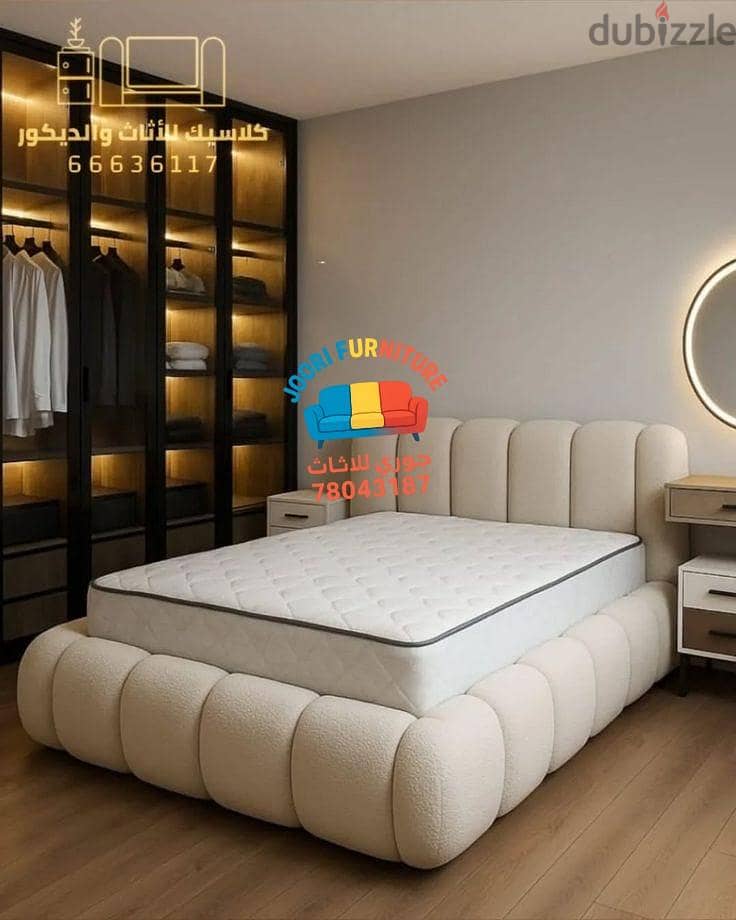 New king size bed with mattress 14