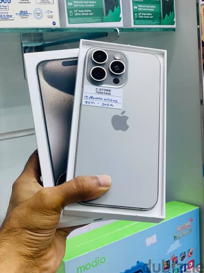 Apple - iPhone 15 Pro Max-256 GB -Box piece- Amazing performance ايفون