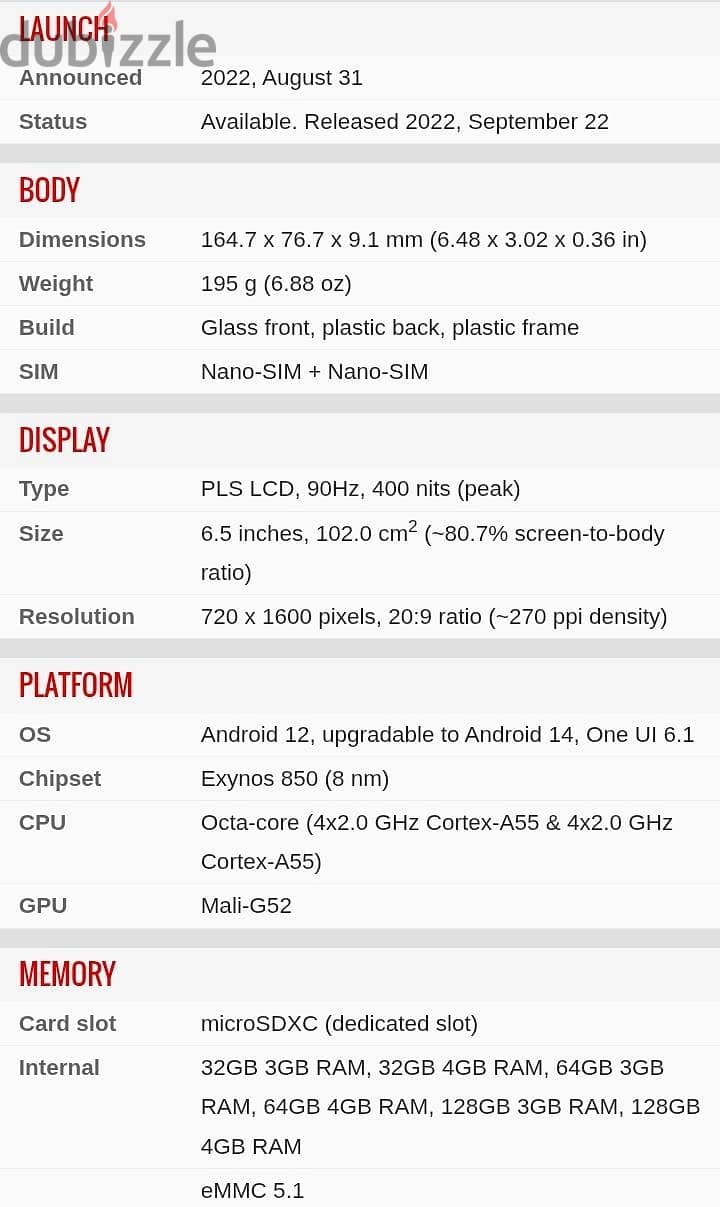 Samsung Galaxy A04s 128gb for 35 rial 2