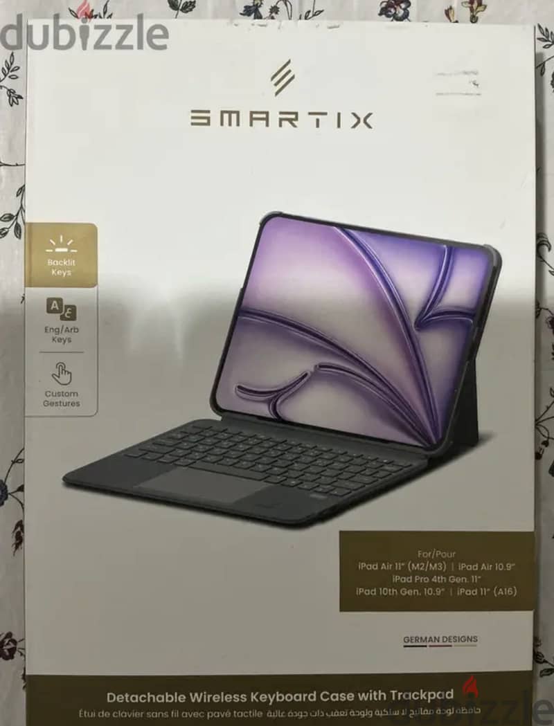 Apple iPad m3 Air case with keyboard magnetic 2