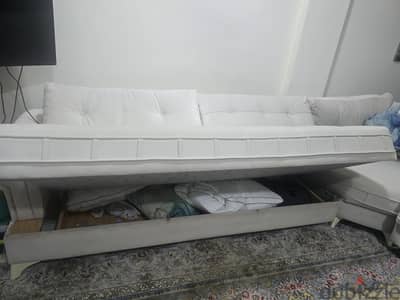 hydraulic L shape sofa