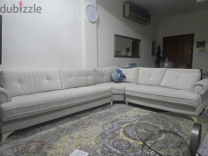 hydraulic L shape sofa 1