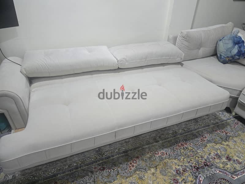 hydraulic L shape sofa 2