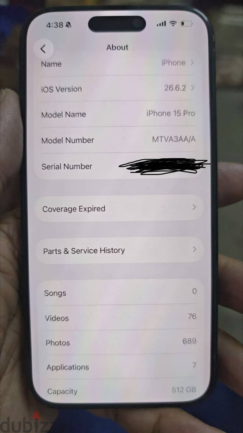 آبل - آيفون 15 برو 512 للبيع او البدل 2