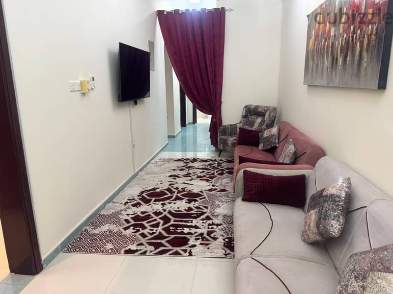 ‎ Golden opportunity to rent Apartment 1 BHK located in prime, quiet and elegant location in Al Ghub 9
