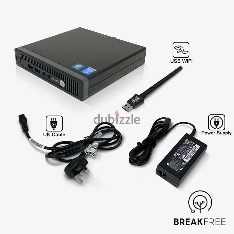 HP Tiny Desktop intel Core i7 Ram 8GB SSD 256GB 6