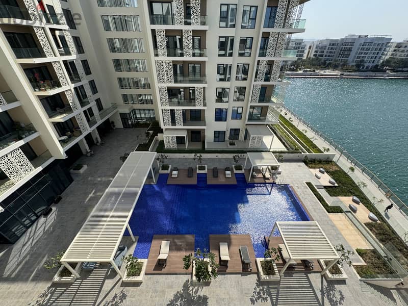 1BHK Marina View Apartment for Rent in Al Mouj Muscat | شقة بغرفة 1 باطلالة بحرية للإيجار في الموج 5