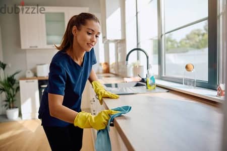 female house cleaner service available, part time work,per hour 3 rial