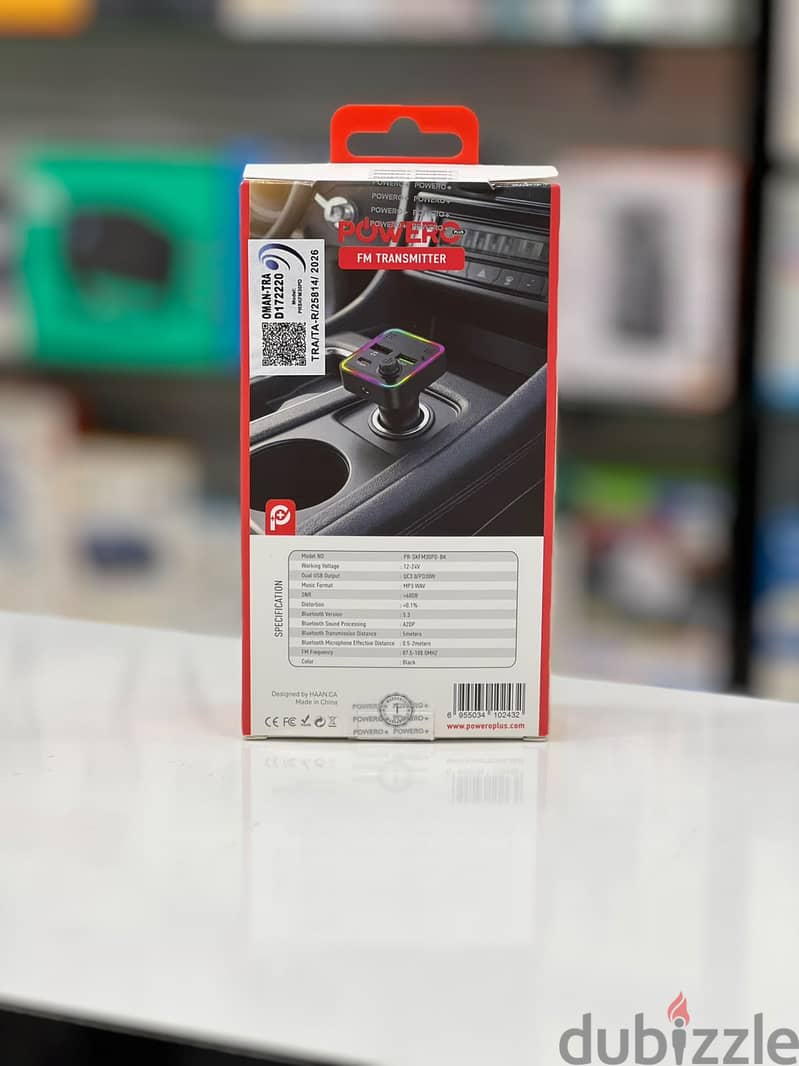 Brand New Powerology FM Transmitter in Oman | Fast Charging 1