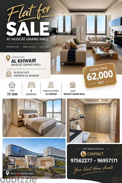 Flat for sale Muscat grand mall