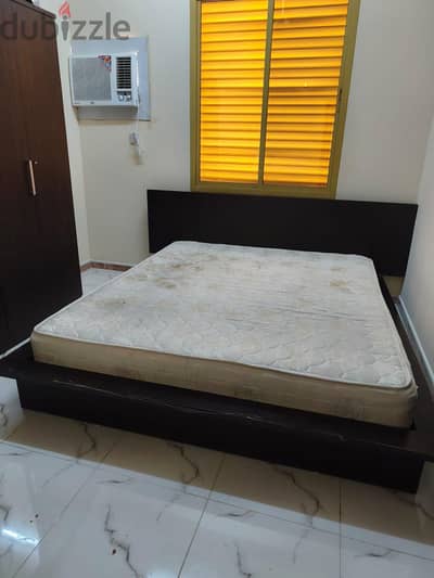 King size bed and mattress