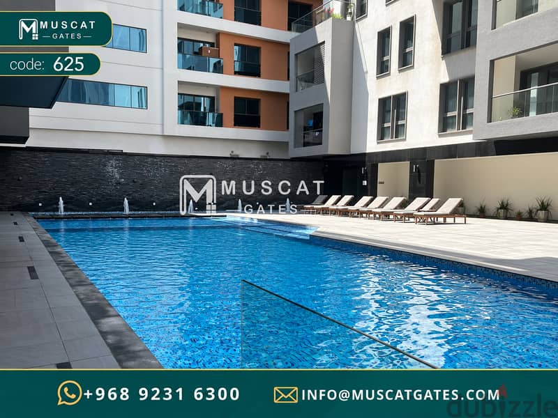 Spacious 1BR Apartment in Oxygen Building, Muscat Hills | Pool, Gym & Parking 6