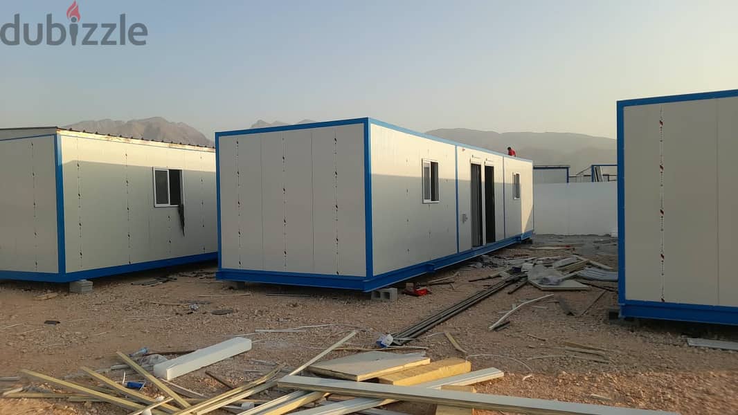 Portacabin-Toilet (New, Refurbished) Aluminum,Gypsum,Decor,Epoxy Work 7