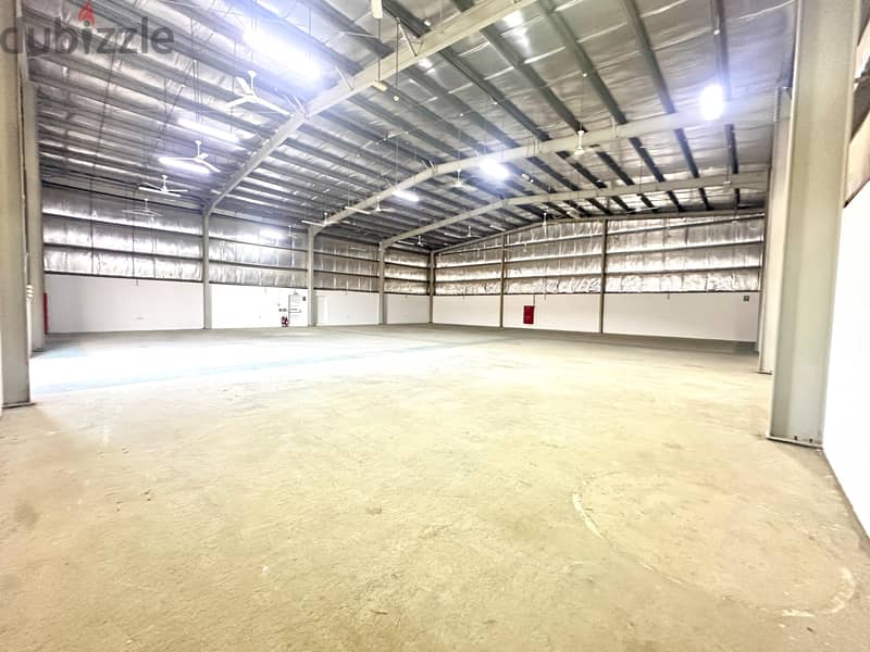 LARGE WAREHOUSE  INDUSTRIAL WORKSHOP FOR RENT  MISFAH 5