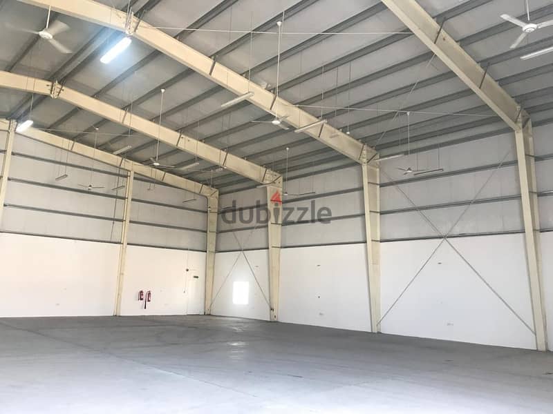 LARGE WAREHOUSE  INDUSTRIAL WORKSHOP FOR RENT  MISFAH 6