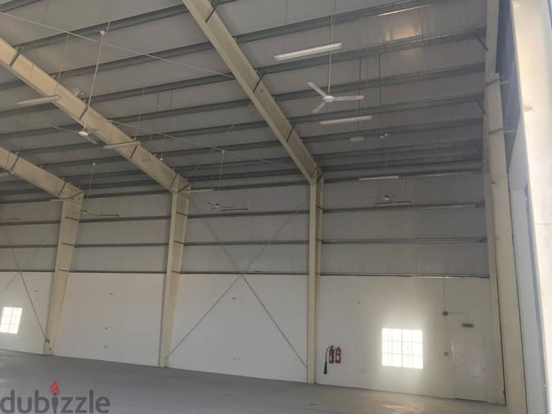 LARGE WAREHOUSE  INDUSTRIAL WORKSHOP FOR RENT  MISFAH 7