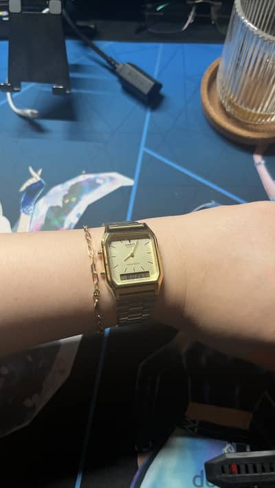 Casio AQ-230 Vintage Analog-Digital Watch – Upgraded/Custom Band