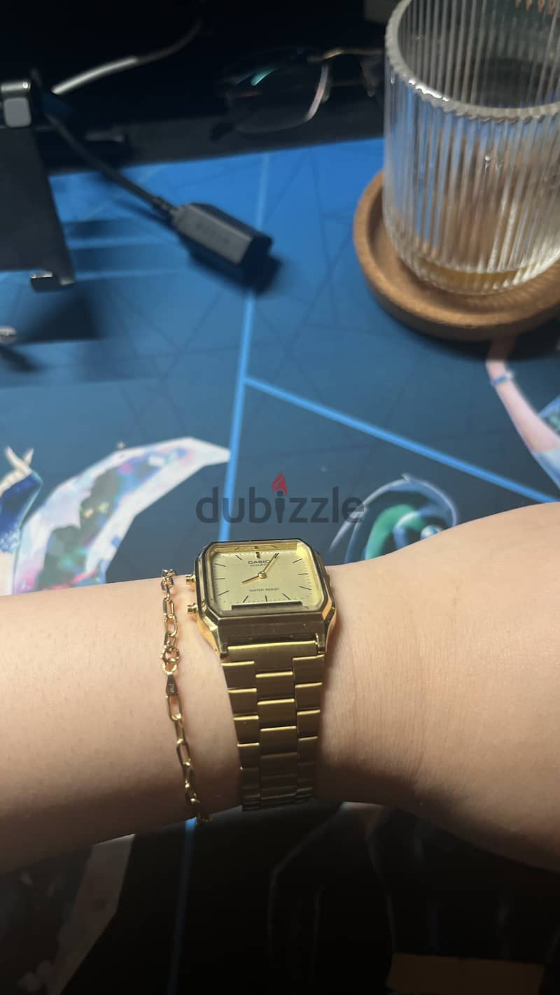 Casio AQ-230 Vintage Analog-Digital Watch – Upgraded/Custom Band 1