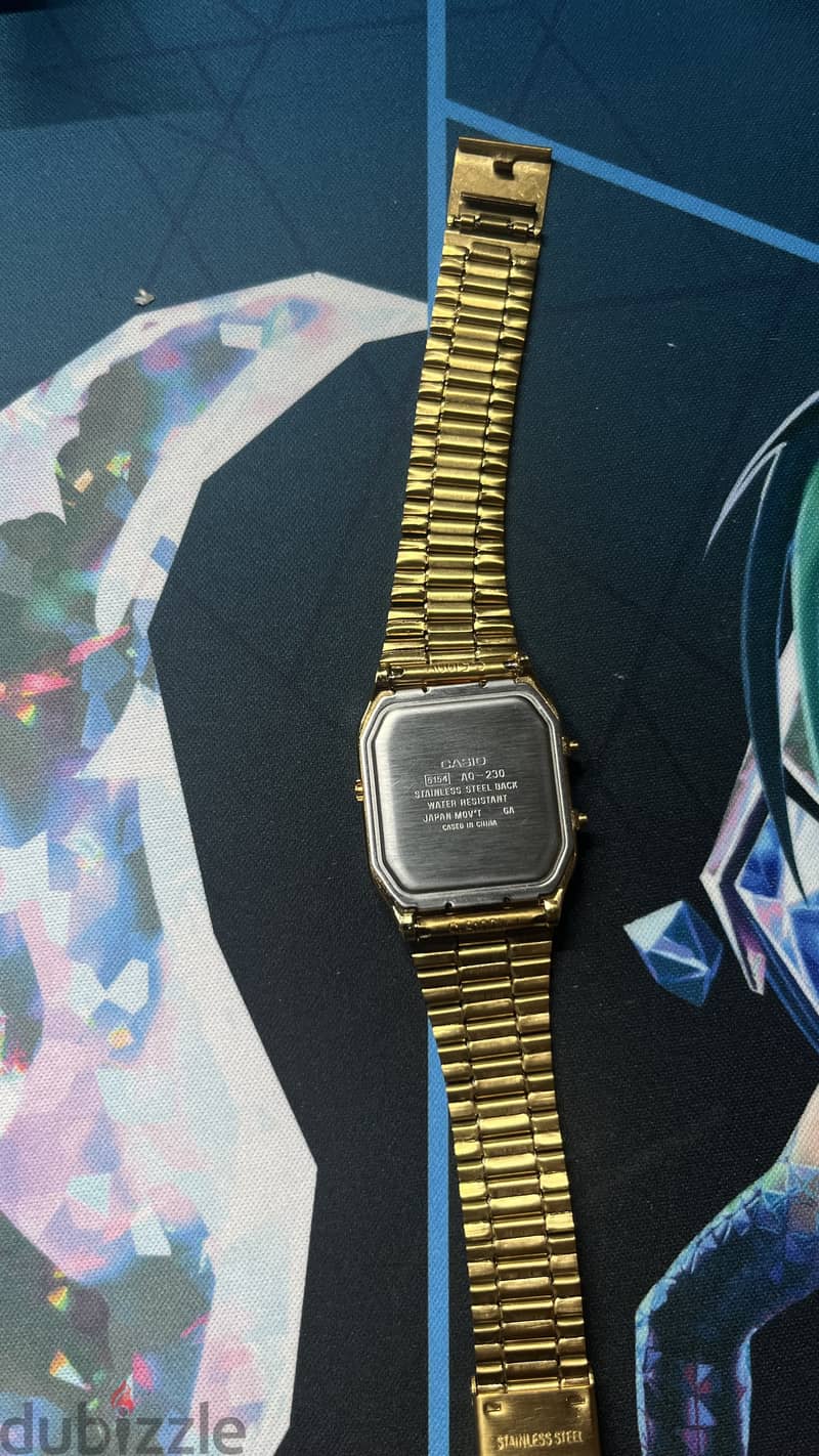 Casio AQ-230 Vintage Analog-Digital Watch – Upgraded/Custom Band 3