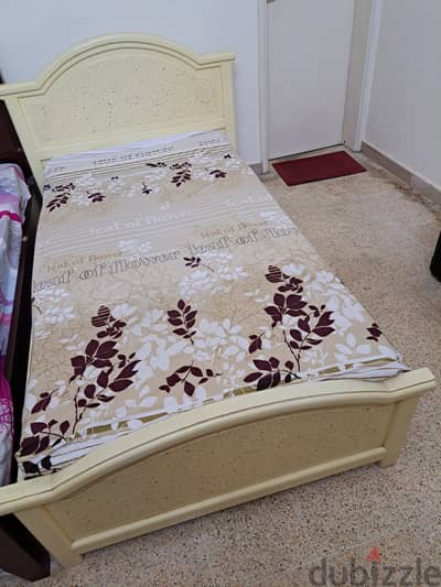 Single Bed with medicated mattress
