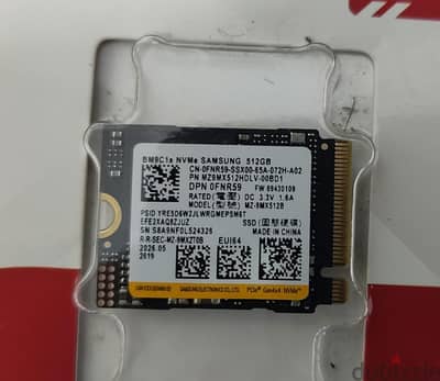 Samsung & Sandisk 512GB NVMe M. 2 2230 Solid State Drive