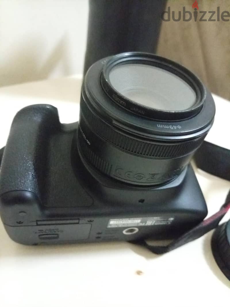 dslr Canon 4000D camera +memory+charger+bettery+lens+bag 1