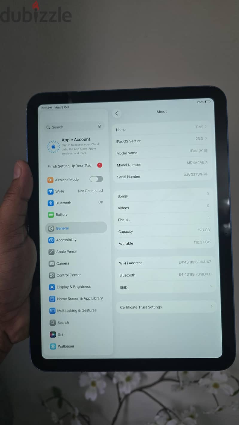 Apple I Pad 10th Generation 5