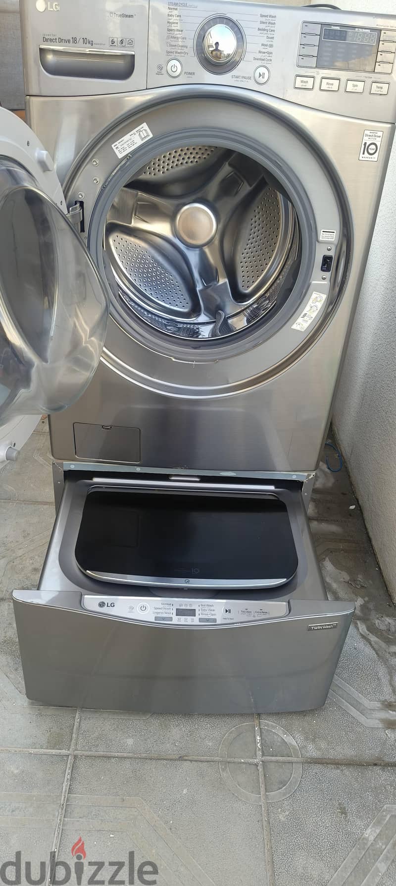 lg washing machine 18/10 . . 2in 1 in good condition and reasonable 4