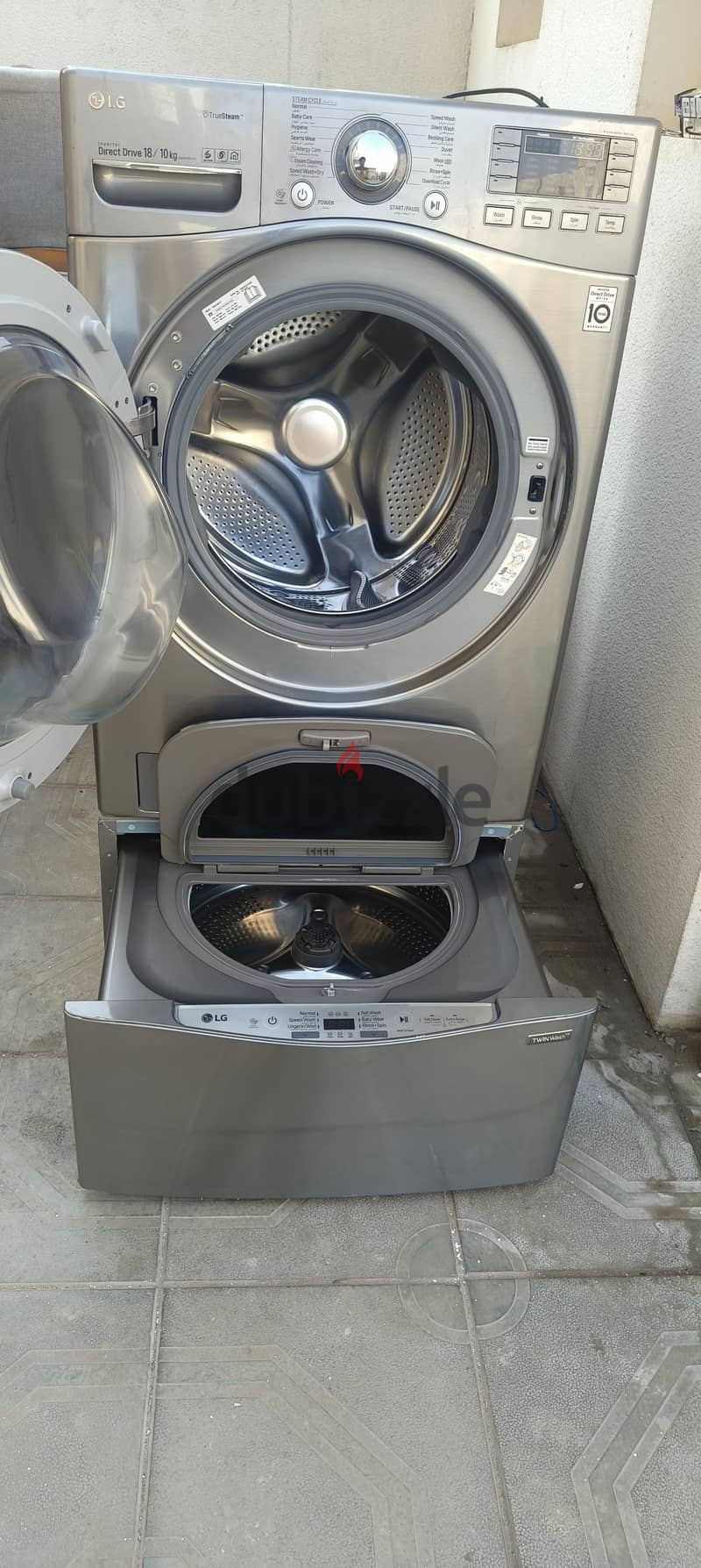 lg washing machine 18/10 . . 2in 1 in good condition and reasonable 5
