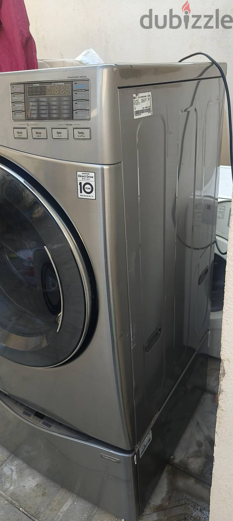 lg washing machine 18/10 . . 2in 1 in good condition and reasonable 7