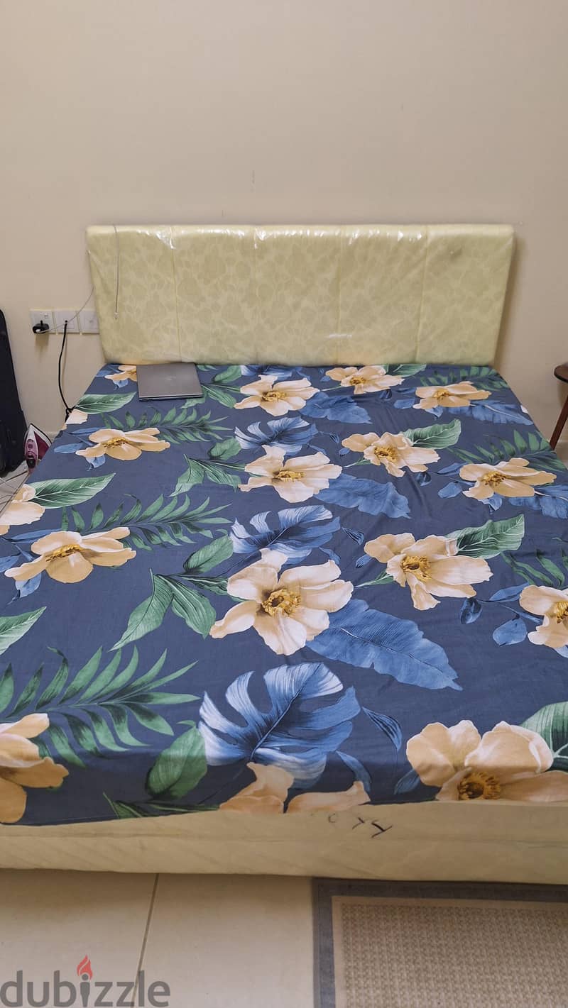 double bed for 190x90mm with medicated mattres 1