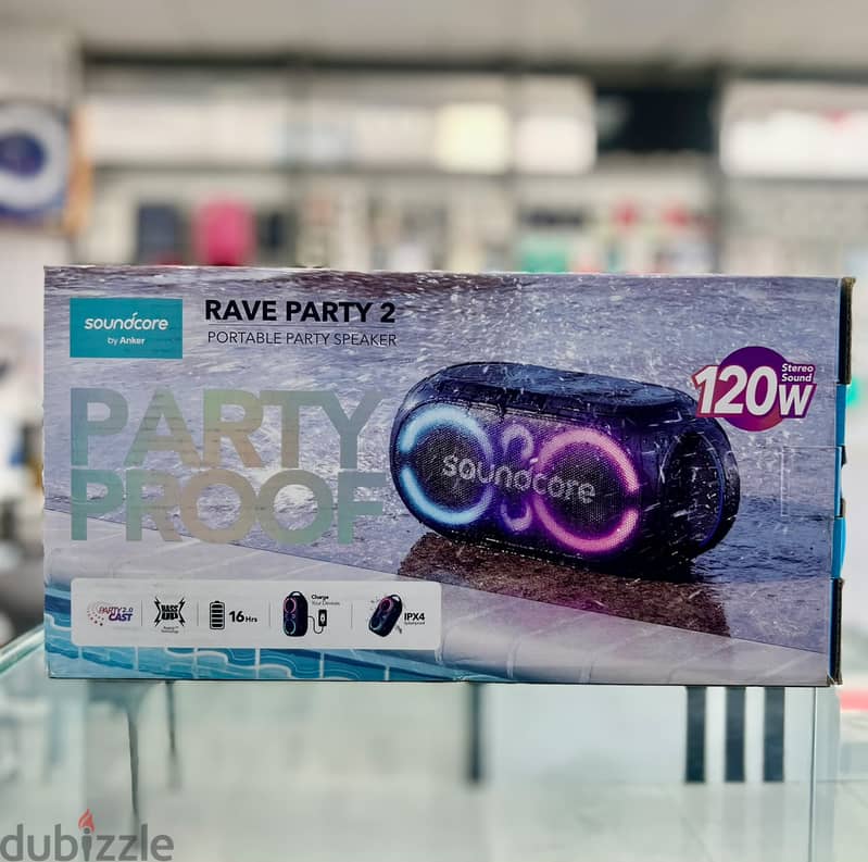Brand New Soundcore Rave Party 2 in Oman | Clear Audio | Call: 79997506 1