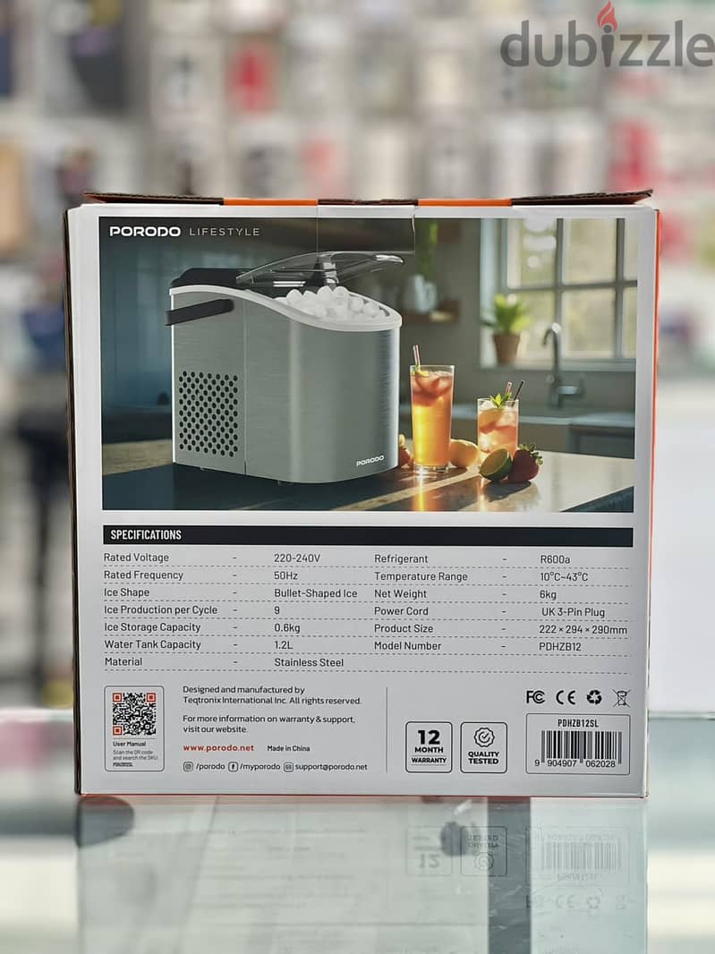Brand New Porodo Bullet Ice Maker in Oman | Fast & Portable 1