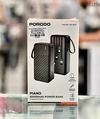 Brand New Porodo Piano Power Bank in Oman | 30000mAh Capacity